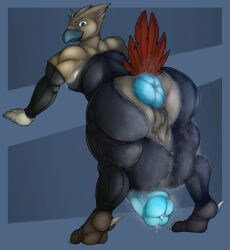 1boy absurd_res accipitrid accipitriform anal anthro anus ass avian balls big_anus big_balls big_butt big_muscles big_penis bird blithz blue_background blue_penis bodily_fluids brown_body buteo chickenhawk clothing cum cum_on_penis feathers genital_fluids genitals hi_res huge_balls huge_butt huge_cock huge_muscles lykim lykimowl male male/male male_only muscular musk musk_clouds musk_fetish penis precum precum_drip puffy_anus red-tailed_hawk red_tail rubber rubber_clothing rubber_suit simple_background smell solo solo_male steam sweat sweaty_balls sweaty_butt sweaty_genitalia swollen_anus thick_penis