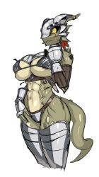 1girl 1girls abs alternate_costume alternate_version_available anthro armor big_breasts breasts dragon elizabeth_(nisetanaka) female furry knight medieval_armour nisetanaqa sfdgf tagme tail the_elder_scrolls