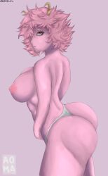 mina ashido from my hero academia by aoma