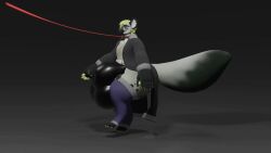 16:9 3dcg animated bulge clothing girly gnoll hyaenid hyper kah male mammal piercing punk short_playtime underwear widescreen