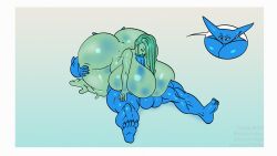 1boy 1girls 2022 alien amphibian ass big_ass big_breasts big_butt blowjob blue_body boobjob boris_(theboris) borisalien breasts butt diplocaulus fellatio female hi_res huge_ass huge_breasts huge_butt humanoid male male/female muscular muscular_male nectrid nude slime slime_girl