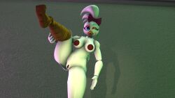 3d animatronic big_breasts breasts earrings female five_nights_at_freddy's five_nights_at_freddy's:_security_breach fnaf furry furry_only glamrock_chica_(fnaf) glamrock_chica_(luiske476) luiske476 nude pink_nipple pink_nipples presenting robot robot_girl scottgames solo standing standing_position steel_wool_studios