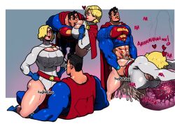 1boy 1girls alternate_breast_size big_breasts black_hair blonde_hair breast_sucking breasts clark_kent clothed_sex cousins cum cum_in_pussy cum_inside cum_overflow dc dc_comics female gigantic_breasts huge_breasts impregnation incest justice_league kal-el karen_starr kryptonian large_breasts lipstick lipstick_mark male male/female moaning muscular muscular_female muscular_male ovum ovum_deformation ovum_with_heart penetration power_girl rysketches sex sperm_cell standing_sex straight superhero superheroine superman superman_(series) watermark