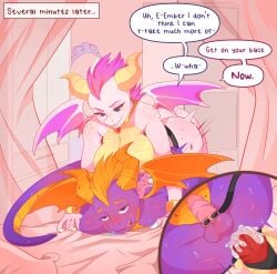 absurd_res activision anal anal_sex anthro anthro_on_anthro ass bedroom bedroom_eyes bedroom_setting big_breasts big_butt blue_eyes bound breasts choker clothing cuff_(restraint) cuffs_(clothing) dildo dominant dominant_female dragon dragon_dildo duo ember_(spyro) english_text female forced fuzzy_handcuffs garter_belt garter_straps genitals handcuffs hi_res horn huge_butt humanoid inside iron_cuffs itsaorora jewelry leash leggings legwear lingerie male male/female male_penetrated metal_cuffs narrowed_eyes necklace nipples pegging penetration penis purple_eyes pussy questionable_consent rape restraints seductive sex sex_toy sex_toy_in_ass sex_toy_insertion sex_toy_penetration smile smirk smug snu_snu spread_wings spyro spyro_the_dragon stockings strap-on submissive submissive_male teenager text thick_thighs thigh_highs toying_partner video_games wings wrist_cuffs young