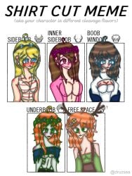 5girls boobs falsesymmetry female geminitay hermitcraft mcyt michimiisan minecraft_youtubers multiple_girls pearlescentmoon shirt_cut_meme stressmonster101 zombiecleo