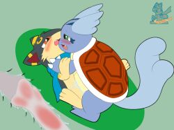 bodily_fluids cum cum_in_ass cum_inside furry genital_fluids hi_res male male/male nintendo pokémon_(species) pokemon pokemon_(species) quilava syngie_(artist) video_games wartortle