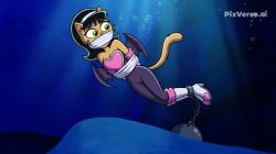 1girls ai ai_generated butch_hartman_(copyright) cartoon cloth_gag cosplay crossover crossover_cosplay drowning fallnightwolf female gagged kitty_katswell nickelodeon peril pixverse.ai rouge_the_bat rouge_the_bat_(cosplay) sega solo sonic_(series) sonic_the_hedgehog_(series) t.u.f.f._puppy underwater underwater_peril