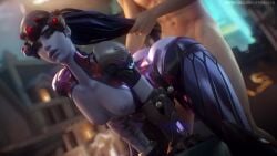 1boy 1girls 3d 3d_animation animated arkihamatnight auniiva boobs bouncing_breasts breasts doggy_style female female_focus female_penetrated fpsblyck from_behind fucked_from_behind hair_pull hairpulling male/female male_penetrating_female overwatch ponytail_hold pretty_face purple_skin raptoraudiosfx sex sex_from_behind sexy sound straight straight_sex tagme video widowmaker
