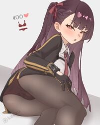 wa2000_(girls'_frontline) girls'_frontline pantyhose panties strip_game keczup