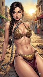 ai_generated belly_dancer desert porn_star pornstar sasha_grey slave_bikini slave_girl slavekini star_wars