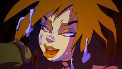 extreme_ghostbusters female ghostbusters human kylie_griffin zone brunette brunette_hair brunette_female brunette-haired_female monster penis dick cock gif cum cum_in_mouth shooting_cum mouth_open monster_cock cum_on_face cum_on_hair cum_in_hair