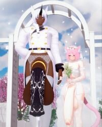 2boys 3d adrian_(tightertemp) animal_ears animal_genitalia animal_humanoid animal_penis animal_tail balls balls_bigger_than_head belt big_balls black_nails blush braided_ponytail cat_boy cat_ears cat_eyes cat_tail catboy cherry_blossoms cloud clouds cock_ring dark-skinned_male dripping_cum dripping_precum equine_genitalia equine_penis fayth_(tightertemp) feline femboy flared_penis flower flower_in_hair foreskin garter_straps gay genital_markings giant_penis gigantic_penis green_eyes half-closed_eyes hand_holding hanging_balls holding_flower horn horsecock huge_balls huge_cock hung hung_bottom hung_femboy hung_trap hyper_balls hyper_penis koikatsu lace-trimmed_thighhighs light-skinned_male looking_at_another looking_at_partner looking_at_penis looking_down male male_only markings massive_penis outdoors outside partially_clothed penis penis_bigger_than_head penis_bigger_than_torso penis_markings pink_eyes pink_hair pink_tail ponytail precum short_hair size_difference smile standing tail thighhighs tightertemp uncircumcised uncut unicorn_horn veil wedding wedding_attire wedding_dress wedding_lingerie wedding_ring wedding_veil white_hair white_thighhighs