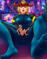 2024 2024s abs annoyed_female athletic_female bel_(beltorchika12) beltorchika12 between_legs between_thighs blonde_female blonde_hair blue_bodysuit blue_eyes bodysuit clothed_female_nude_male female female_abs female_focus front_view fully_clothed_female giantess gold_lines headpiece helmet imminent_death in_between_legs larger_female larger_female_smaller_male light-skinned_female light_skin light_skinned_female low-angle_view micro micro_male muscular_female naked_male nude_male oc ponytail smaller_male smaller_male_larger_female stuck_between_legs swgtsdrawing trapped_between_thighs