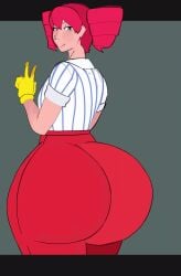 1girls 2d 2d_(artwork) 2d_animation alternate_ass_size alternate_body_type animated ass ass_bigger_than_head ass_bigger_than_torso ass_focus back back_view big_ass big_thighs blouse blush blushing blushing_female bottom_heavy bouncing_ass bubble_butt clothed clothed_female clothing enormous_ass fat_ass fat_thighs female female_only forkerdude fully_clothed gif gigantic_ass gloves gluteal_fold grey_background high-waist_pants high_waisted_pants hips_wider_than_shoulders huge_ass huge_thighs jiggle jiggling_ass kasane_teto kasane_teto_(sv) large_ass large_thighs looking_at_viewer looking_back massive_ass mesmerizer_(vocaloid) mesmerizer_teto mv_character peace_sign pear_shaped pear_shaped_female plump plump_ass plump_thighs red_hair round_ass round_butt shirt simple_background small_breasts solo solo_female striped_shirt suspenders synthesizer_v teto thick_ass thick_thighs thighs tight_clothing tight_pants too_tight twerk twerking unrealistic_proportions utau vocaloid voluptuous voluptuous_body voluptuous_female wide_hips wobble wobbling_ass