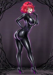 aura blackftos corrupted corruption high_resolution marvel marvel_comics possessed possession pyra pyra_(xenoblade) she-venom spider-man_(series) symbiote venom_(marvel) villain villainess xeno_(series) xenoblade_(series) xenoblade_chronicles_2