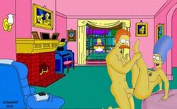 cosmanip cuckold female homer_simpson human infidelity male marge_simpson ned_flanders straight the_simpsons