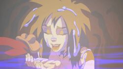 extreme_ghostbusters female ghostbusters human kylie_griffin zone brunette brunette_hair brunette_female brunette-haired_female monster penis dick cock gif cum cum_in_mouth shooting_cum mouth_open monster_cock cum_on_face cum_on_hair cum_in_hair