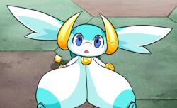 areola areolae big_breasts breast_squish breasts breasts_resting_on_ground dragon edited edited_screencap female game_character horns huge_breasts nipples pixel_art raven30_(editor) screenshot screenshot_edit solo_female syrup_(p&d) syrup_(puzzle_and_dragons)