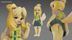 3d 3d_(artwork) 3d_model animal_crossing animal_crossing_new_leaf anthro blender_(software) canid canine canis digital_media_(artwork) domestic_dog doubutsu_no_mori female hi_res highwizard isabelle_(animal_crossing) isabelle_(highwizard) mammal nintendo solo video_games