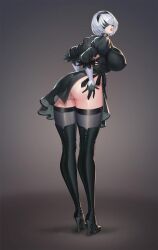 yorha 2b from nier: automata by dark night (darkotl)