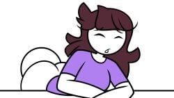 animated animated_gif ass closed_eyes clothing jaiden jaiden_animations long_hair male/female oral semidraws sex vaginal_penetration youtube youtuber