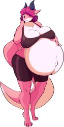 anthro big_breasts bloobiesus female pregnant ready_to_pop rose_(genoblader) tagme