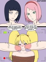 1girls 2d 2futas agthe999 bare_shoulders big_penis blonde_hair blue_eyes blue_hair blush bob_cut bondage boruto:_naruto_next_generations camera camera_view dialogue english_text erection facial_markings female femsub forehead_jewel forehead_mark futa_on_female futadom futanari gender_transformation genderswap_(mtf) green_eyes grinding hairband heart-shaped_pupils highres huge_cock hyuuga_hinata imminent_sex large_penis lips lipstick medium_hair multiple_doms multiple_doms_one_sub naruko naruto naruto_(series) naruto_shippuden open_mouth pale-skinned_female pale-skinned_futanari pale_skin parted_lips penis penis_awe penis_on_face pink_hair pink_lips pink_lipstick purple_eyes recording rope rope_bondage rule_63 sakura_haruno sexy_no_jutsu shoulder_length_hair shounen_jump speech_bubble text thick_penis threesome tied_hair twintails uzumaki_naruto veiny_penis very_long_hair voluptuous whisker_markings whiskers yellow_hair