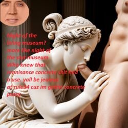 ai_generated blowjob history inanimate_object museum renaissance statue