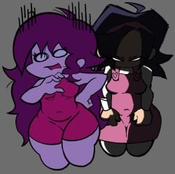 2girls angry angry_expression angry_face asian asian_female big_ass big_breasts big_butt breasts female friday_night_funkin girlfriend_(friday_night_funkin) hips hips_wider_than_shoulders huge_ass long_eyelashes long_hair looking_at_another meme nene_(newgrounds) scared scared_expression surprised surprised_expression thick_ass thick_hips thick_legs thick_thighs thighs tight_clothes tight_clothing tight_fit tight_pants tights