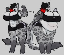 bbw big_breasts breasts cleavage female furry huge_breasts mexifurfoof overweight tagme thick_thighs weight_gain wide_hips