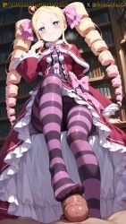 1girls 2025 4k ai ai_assisted ai_generated anime anime_style artist_name barefoot beatrice_(re:zero) blonde_hair blue_eyes breasts dreamyan_ai female footjob hi_res high_quality high_resolution highres long_hair patreon re:zero_kara_hajimeru_isekai_seikatsu smile smiling smug thick_ass thick_thighs thighhighs thighs twintails uncensored
