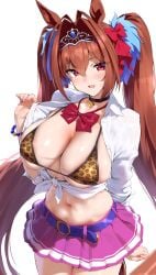1girls ai_generated animal_ears anthropomorphization daiwa_scarlet_(umamusume) female legs tagme umamusume umamusume_pretty_derby young