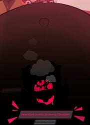 absurd_res anthro bodily_fluids comic cum cum_ballooning cum_inside english_text generation_8_pokemon genital_fluids greedent hi_res hyper hyper_inflation inflation inflation jaylus_t_meowstic male mind_break nintendo obscured_penetration ovum pokemon pokemon_(species) solo tagme text