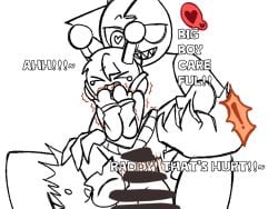 big_balls big_dick big_penis different_size gay gay_rape gay_sex genitals hardcore in_pain large_penis male male/male male_only moaning_in_pain moaning_loud oren_(sprunki) raddy_(sprunki) rape_face raped rough_sex sketch sprunki unfinished