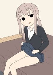 annonanam_(artist) horny_female no_panties presenting_pussy schoolgirl