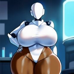 1girls ai_generated ameanon big_breasts blurred_background blurry_background breasts breasts_bigger_than_head child_bearing_hips curvaceous curves curvy_female curvy_figure curvy_hips cyborg female hand_on_hip haydee haydee_(game) hip_dips hips hourglass hourglass_expansion hourglass_figure huge_breasts light-skinned_female light_skin masked masked_female massive_breasts shiny_skin solo solo_female solo_focus thick_thighs thigh_cleavage thunder_thighs twitter_link voluptuous voluptuous_female wide_hips