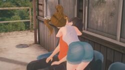 1boy 1boy1girl 1girls 3d 3d_animation arenx3d ass ass_focus cum cum_in_mouth fellatio female female focus focus_on_ass girlfriend kissing love male male/female no_panties original_character penetration penis pussy schoolgirl sex smile smiling tagme teenage_girl teenager train_station twintails video young younger_female