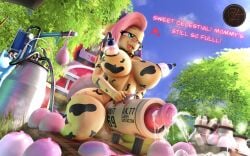 absurd_res barn blazemanecd breeding_mount cow_girl cum excessive_cum filled_condom fleshlight fluttershy_(mlp) friendship_is_magic furry futa_only futanari glasses hasbro high_resolution highres huge_ass huge_balls huge_breasts huge_cock milking milking_machine my_little_pony my_little_pony outside procreate_(software) sfm thick_thighs