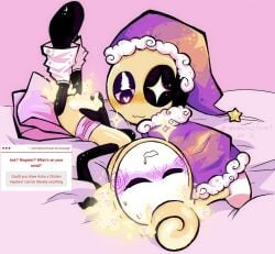 2boys anomalousfeast astro_(dandy's_world) bed blush dandy's_world glisten_(dandy's_world) magic penis questionable_consent sleeping tagme using_magic