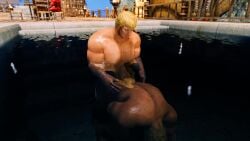 3d game gay medieval muscular skyrim tagme underwater underwater_sex video yaoi