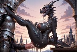 1girls ahe_gao ai_generated alduin anthro anthro_female anthro_male balls big_balls big_breasts big_penis black-skinned_female black_body black_dragon black_scales black_skin castle covered_in_cum creamhorseai cum cum_covered cum_drip cum_in_mouth cum_in_pussy cum_inside cum_on_body cum_on_breasts cum_on_face curvy curvy_female curvy_figure dragon equine_penis excessive_cum female fit fit_female fucked_silly high_resolution highres horn horns horse_penis horsecock huge_balls huge_breasts huge_cock hyper_balls legs_up male male/female male_on_female monster muscular muscular_male mythological_creature mythological_monster mythological_scalie mythology naked_female nude_female red-eyes_black_dragon red_eyes rolling_eyes scalie skyrim sun testicles treasure vagina vaginal_penetration vaginal_sex voluptuous voluptuous_female yu-gi-oh!