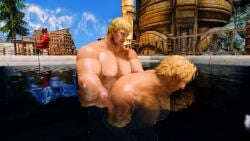 3d game gay medieval muscular skyrim tagme underwater underwater_sex video yaoi