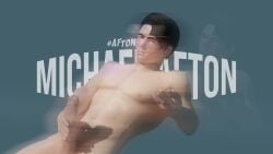 3d 3d_(artwork) 3d_model aftonsimppp big_cock big_dick big_penis black_hair blue_eyes caucasian caucasian_male cock dick filter five_nights_at_freddy's five_nights_at_freddy's:_sister_location jacking_off large_cock large_dick large_penis light-skinned_male light_skin looking_at_viewer male male_nipples masturbation michael_afton muscles muscular muscular_male naked nude penis solo stroking_cock stroking_penis watermark white_body white_male white_skin