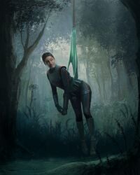 armored_female embarrassed_female granny_panties hanging_wedgie iden_versio panties star_wars wedgie