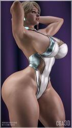 3d ass big_ass big_breasts breasts cga3d curvaceous curvy curvy_female curvy_figure erotichris female female_only muscular muscular_female the_first_descendant thick_thighs viessa_(the_first_descendant) viessa_morfiel