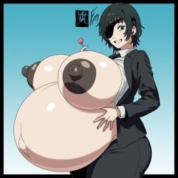 1girls alternate_version_available belly big_belly big_breasts big_nipples chainsaw_man collared_shirt commission cowboy_shot exposed_belly exposed_breasts eyepatch female female_only fungus-man gigantic_breasts green_eyes grin hand_on_belly himeno_(chainsaw_man) huge_belly huge_breasts huge_nipples hyper_belly hyper_breasts large_breasts lollipop looking_at_viewer navel nipples pregnant self_upload short_hair smile solo solo_female suit tagme thick_thighs tie wide_hips