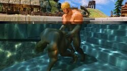 3d game gay medieval muscular skyrim tagme underwater underwater_sex video yaoi