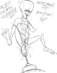 1boy 2022 alien alien_humanoid anal anal_sex asphyxiation bald barefoot bodily_fluids choking closed_eyes cum cum_in_ass cum_inside cum_on_body dildo dildo_in_ass dildo_insertion dreamworks dreamworks_animation english_text feet genital_fluids genitals hi_res humanoid machine male manual masturbation megamind megamind_(character) misterspectacular nipples nude object_in_ass penetration penis sex_toy sex_toy_in_ass sex_toy_insertion simulation sketch smile solo text