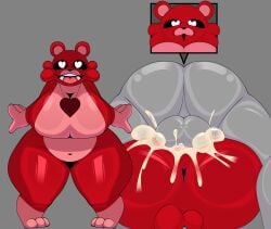 absurd_res anon anthro ass balls bear big_breasts big_butt bobby_bearhug bodily_fluids breasts cum cum_in_pussy cum_inside digital_media_(artwork) duo ejaculation female from_front_position fur genital_fluids genitals heart_eyes heart_pupils heart_symbol hi_res human human_on_anthro humanoid_genitalia instant_loss_2koma interspecies looking_at_viewer male male/female male_penetrating mammal mating_press mob_entertainment nude open_mouth penetration penile penile_penetration penis poppy_playtime sex short_stack simple_background smile smiling_critters thick_thighs tongue ursine vaginal_penetration vaginal_penetration wide_hips woopyy