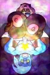 1boy 1girls chubby din_(artist) female male star tagme